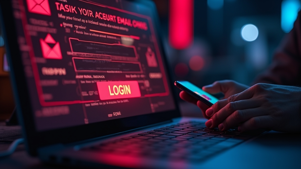 Pantalla con errores de acceso y verificación pendiente en ambiente de casino oscuro